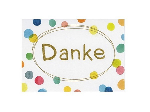Postkarte Taurus Glitter Danke A6 105 x 148 mm
