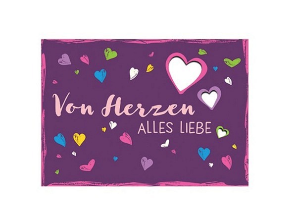 Postkarte Taurus Cut Out Herzen A6 105 x 148 mm