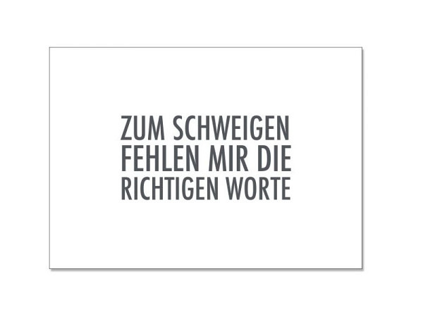 Postkarte 17;30 Hamburg zum schweigen A6