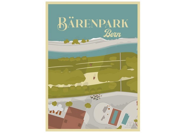 Postkarte Localspots Bern A6 Bärenpark