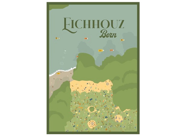 Postkarte Artfoxdesign Bern A6 Eichholz Bern