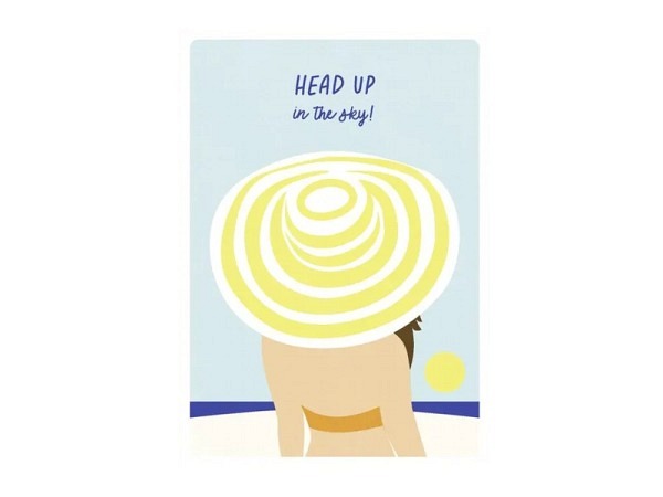 Postkarte Tante Tia Affirmation Head up A6 14,8x10x5cm