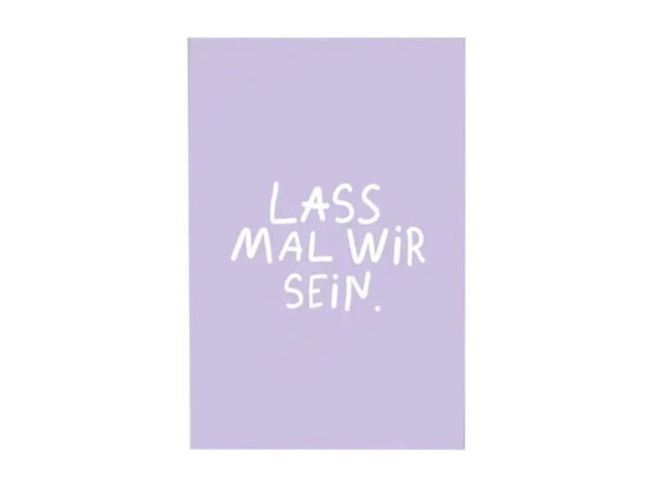 Postkarte Mari&Anne mit Text Lass mal wir sein