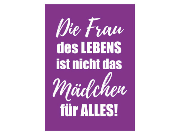 Postkarte Anderskartig Modern Times Nicht das Mädchen für Alles