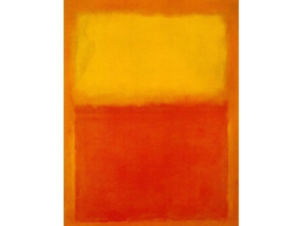 Postkarte Kunstverlag Mark Rothko Orange und Gelb