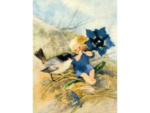 Postkarte Kunstverlag Mili Weber Frühlingslied 10,5x14,8cm