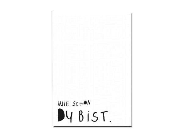 Postkarte Mari&Anne mit Text Wie schön du bist