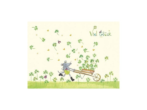 Postkarte Turnowsky 10,5x14,8cm Viel Glück