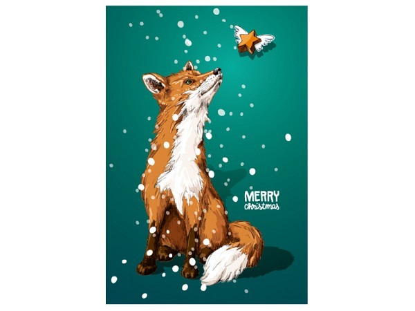 Postkarte illi Merry Christmas A6