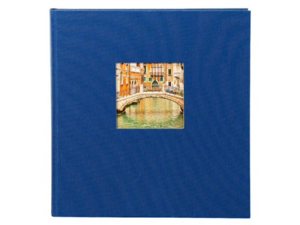 Fotoalbum Goldbuch Bella Vista gebunden Black 30x31cm blau 