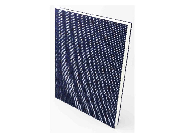 Leporello Chiyogami Punkte auf graubraun, 12x16cm