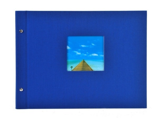 Fotoalbum Goldbuch Bella Vista Schraubalbum 39x31cm White blau