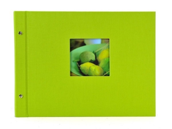 Fotoalbum Goldbuch Bella Vista Schraubalbum 39x31cm White grün