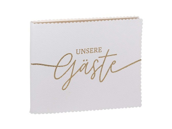 Gästebuch Artebene Majoie weiss 23x18cm 144 Seiten Veganes Soft-Cover 