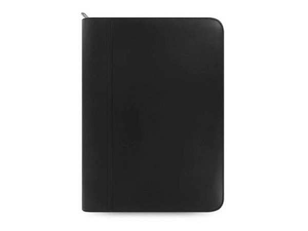 Blockmappe Filofax Metropol A4 Zipped Portfolio mit Taschenrechner schwarz