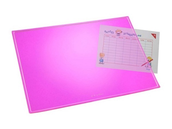 Schreibunterlage Läufer Durella transluzent 40x53cm pink
