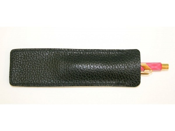 Stiftetui ASL Rindleder genarbt schwarz Stecketui f. 1 Stift
