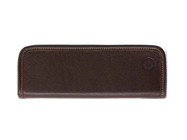 Etui Sonnenleder Lenz mocca mit 9 Schlaufen 19x7x2,5cm