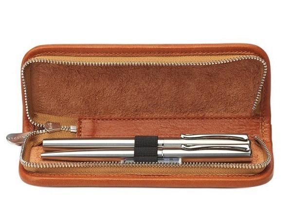 Etui Sonnenleder Richter Nature mit 3 Schlaufen 16x5x2,5cm