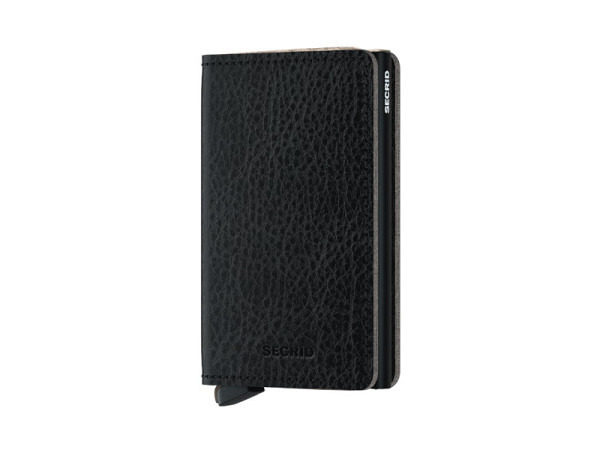 Kreditkartenetui Secrid Slimwallet Vegetable Tanned Black-Black