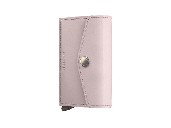 Kreditkartenetui Secrid Envelope Original Ballet, Leder mit Knopfverschluss, fasst bis zu 8 Karten, mit integriertem Staufach, 