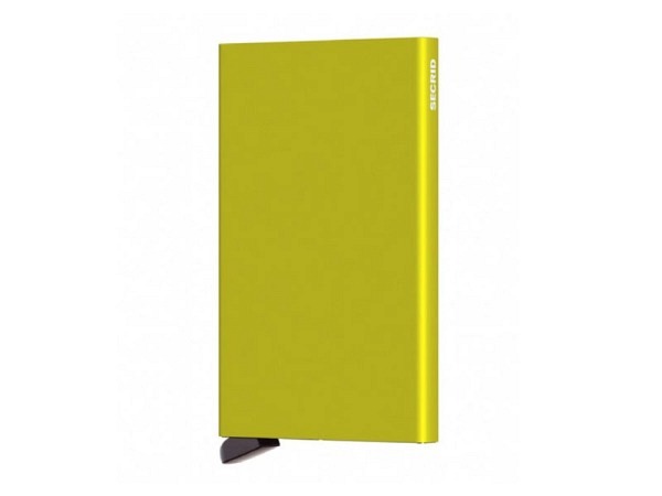 Kreditkartenetui Secrid Cardprotector Lime Titanium Aluminium