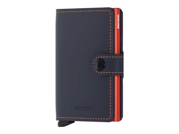Kreditkartenetui Secrid Miniwallet Matte Nightblue-Orange