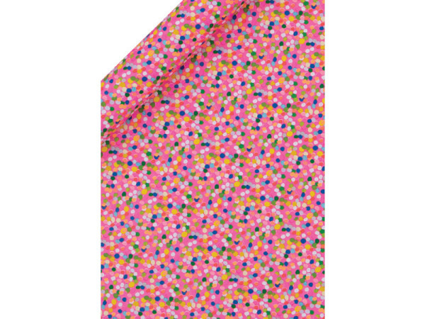 Geschenkpapier Glick Spotty Pink 4m