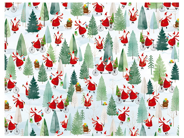 Geschenkpapier Artebene Weihnachtsmann 50x70cm