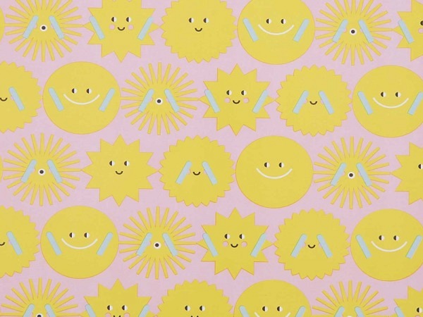 Geschenkpapier Rico Design Sonne