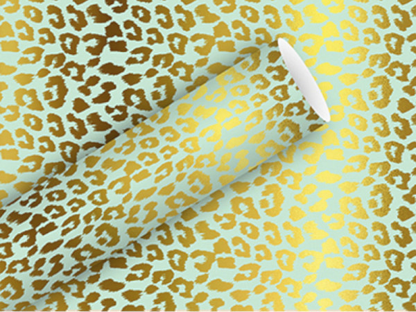 Geschenkpapier Braun&Company Go Wild Leo pale sea 70cmx2m