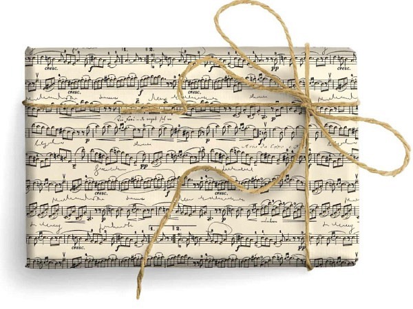 Geschenkpapier Kartos Musiknoten