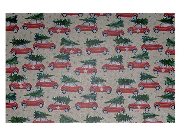 Geschenkpapier Artebene Auto, 50x70cm Bogen