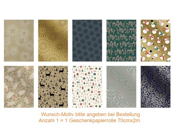 Geschenkpapier Stewo Weihnachtskollektion