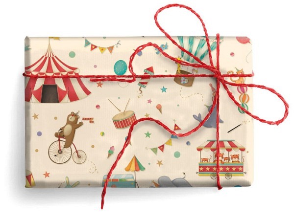 Geschenkpapier Kartos Zirkus 68x98cm