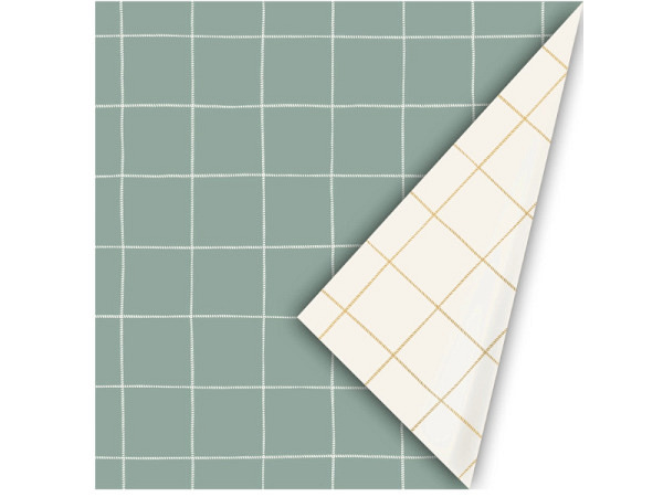 Geschenkpapier CW Gentle Grid Mint 50cmx3m 