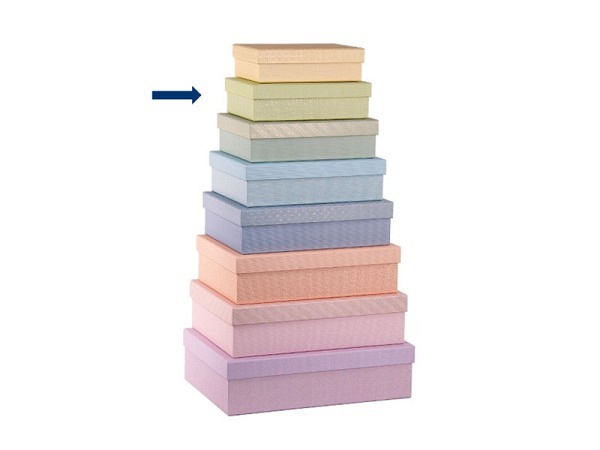 Geschenkschachtel Artebene Multicolor Lime, Grösse 2: