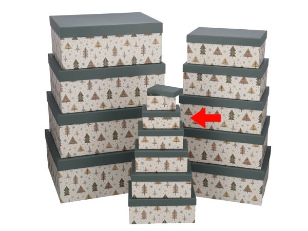 Geschenkschachtel Gerimport Christmas Pines Grösse 2