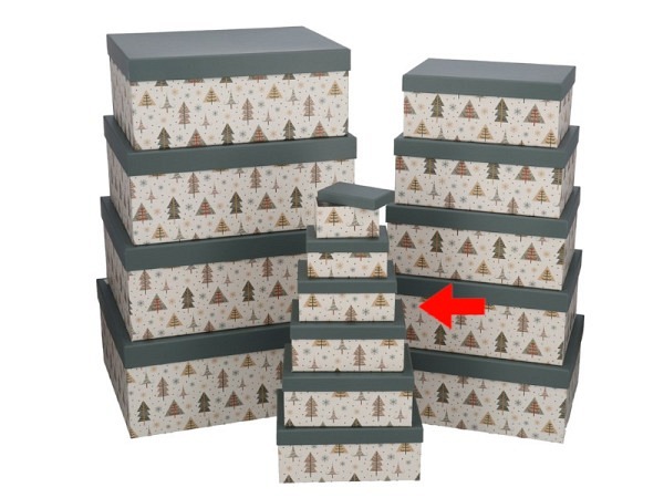 Geschenkschachtel Gerimport Christmas Pines Grösse 3