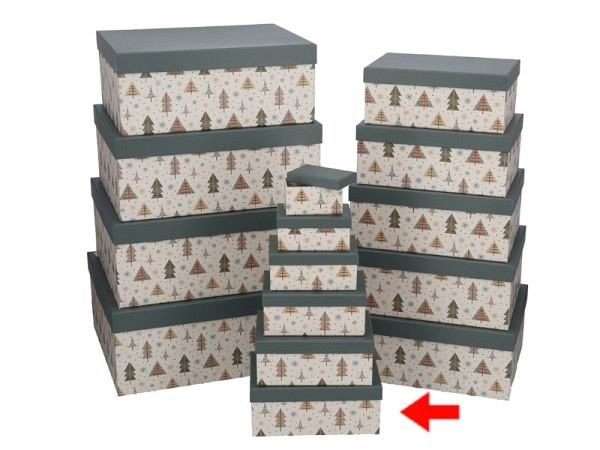 Geschenkschachtel Gerimport Christmas Pines Grösse 6