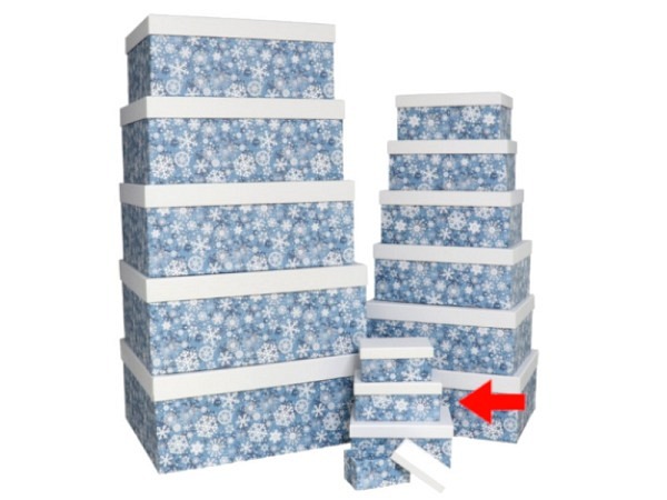 Geschenkschachtel Gerimport Snowflakes Grösse 3