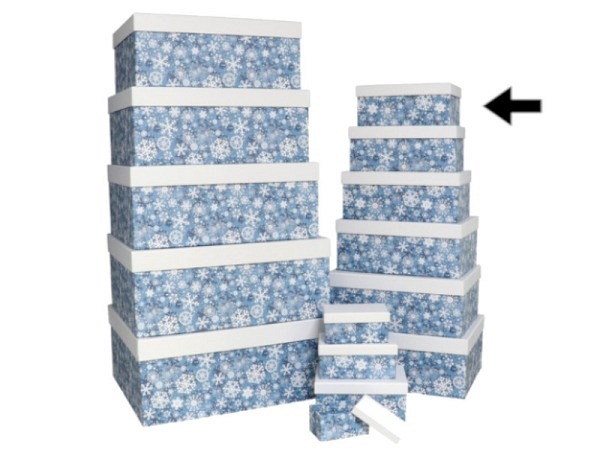 Geschenkschachtel Gerimport Snowflakes Grösse 5