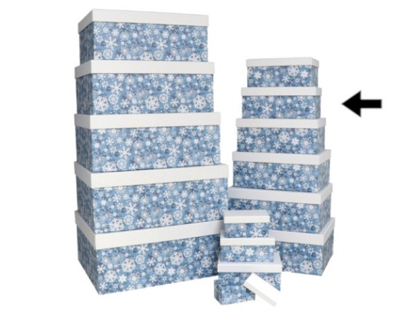 Geschenkschachtel Gerimport Snowflakes Grösse 6