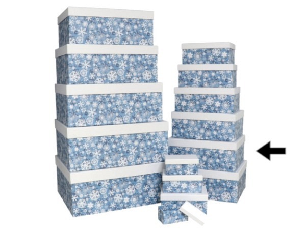 Geschenkschachtel Gerimport Snowflakes Grösse 9