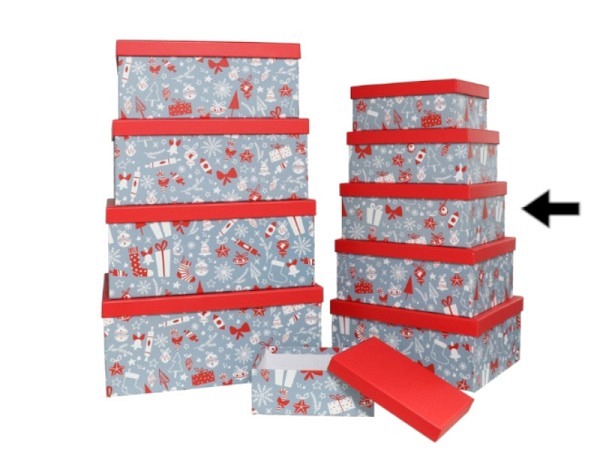 Geschenkschachtel Gerimport Weihnachtssujets Grösse 4