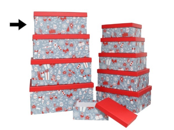 Geschenkschachtel Gerimport Weihnachtssujets Grösse 7