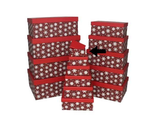 Geschenkschachtel Gerimport Snowflake Grösse 1