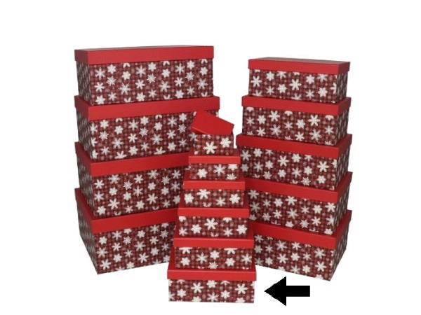 Geschenkschachtel Gerimport Snowflake Grösse 6
