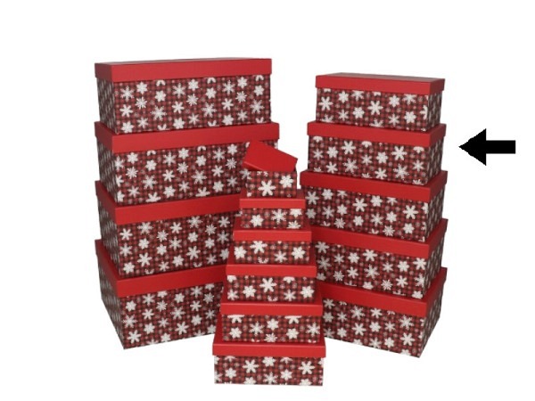 Geschenkschachtel Gerimport Snowflake Grösse 8