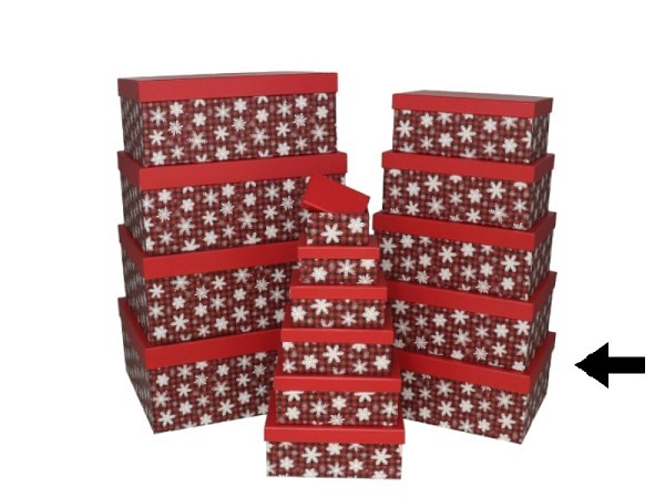 Geschenkschachtel Gerimport Snowflake Grösse 11